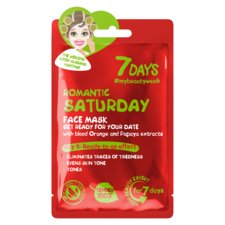 Chinese Sheet Face Mask Evens Skin Tones 7DAYS My Beauty Week Romantic Saturday 28g